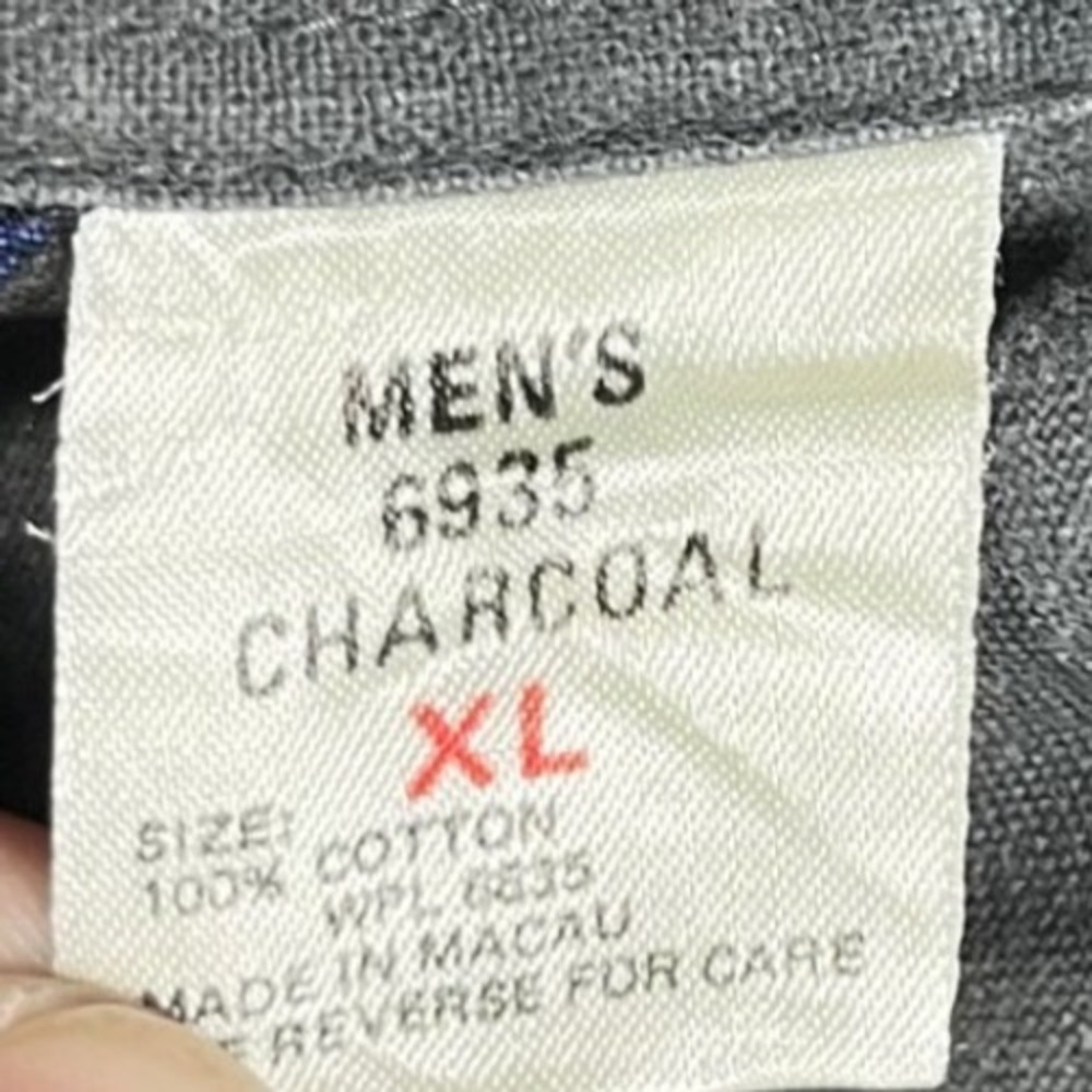Woolrich‎ Button Down Shirt Mens XL Charcoal Gray Cotton Canvas Utility 6935 - Picture 5 of 7